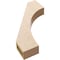 Ekena Millwork 3-inch W x 16-inch D x 22-inch H Westlake Rough Cedar Woodgrain TimberThane Knee Brace, Primed BRCUR03X16X22WTLRCPR - alternate 6